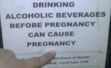 Upozorenje: Alkohol može izazvati trudnoću