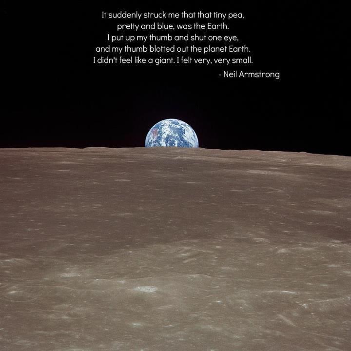 Neil Armstrong - prvi čovjek koji je Zemlju vidio s Mjeseca