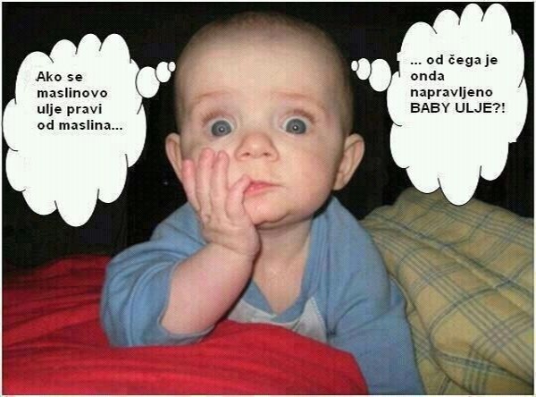Beba u šoku - od čega ono rade baby ulje?!
