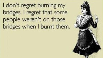 Ne treba žaliti za srušenim mostovima života?