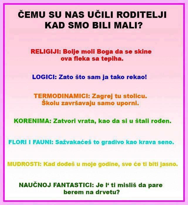 Evo čemu te sve nauče roditelji