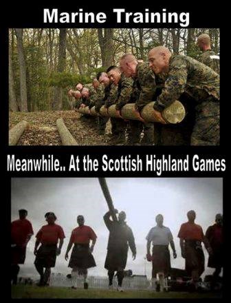 Američki marinci su "tetkice", Škoti ih jedu za doručak