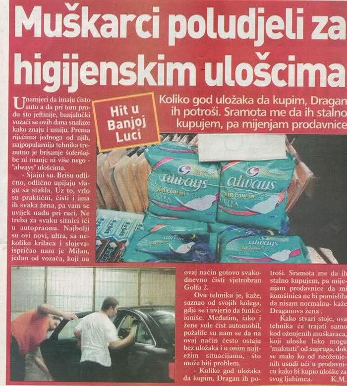 Poliranje auta ulošcima - hit u Banjoj Luci :D