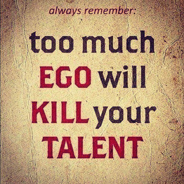 Egoizam ubija talent
