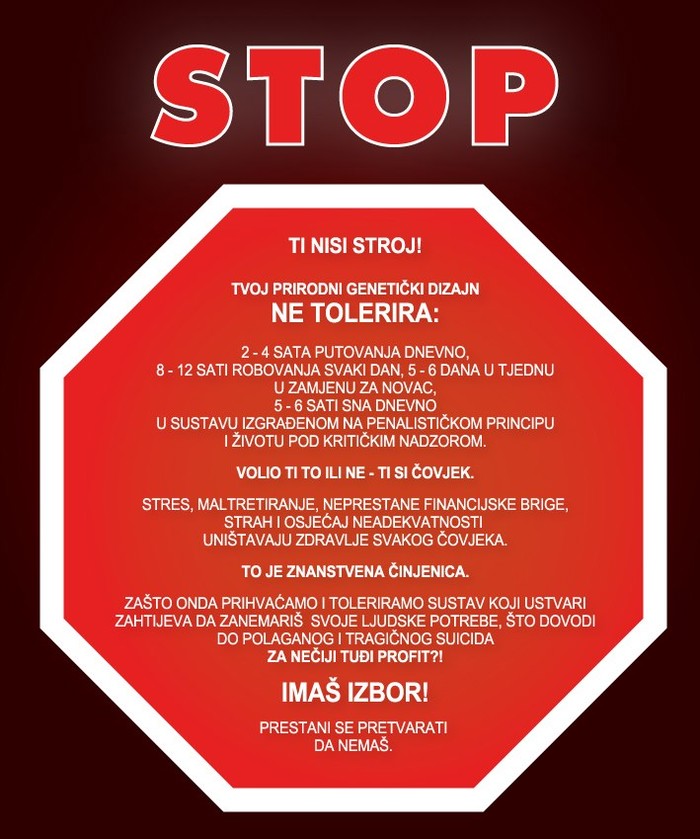 Ljudi nisu roboti!