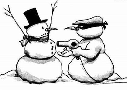 U krizi ni snjegovićima nije lako - fen pljačkaši posvuda