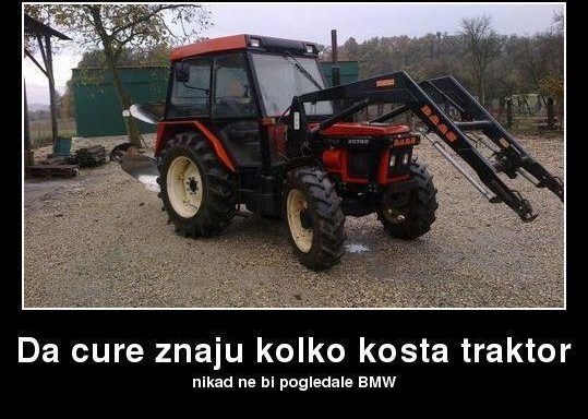 Seoski macho muškarci bare traktorima