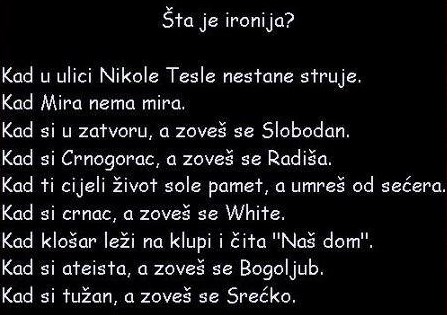 Definicije ironije :)