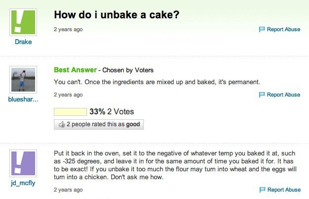 O kako glupih ljudi ima... Zanima ga kako otpeči kolač?!