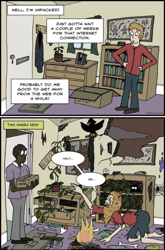 Život bez interneta k'o povratak u kameno doba - NEZAMISLIV!