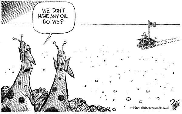 Zabrinuti Marsovci promatraju američku invaziju...