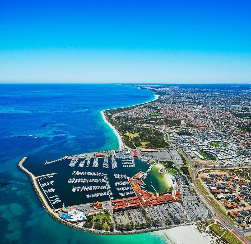 Veličanstveni pogled iz zraka: Hillarys, Perth, Australija