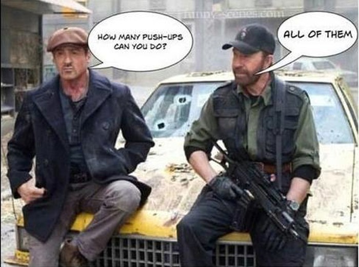 Chuck Norris u stanju napraviti SVE sklekove