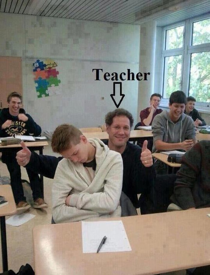 Kul profesor ne daje jedinice za spavanje na satu