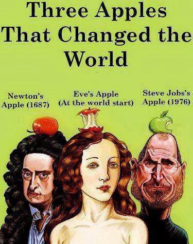 Tri jabuke koje su promijenile svijet
