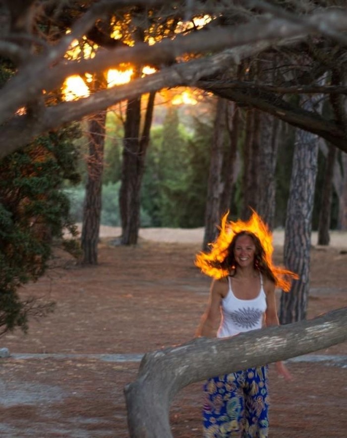 She's on fire