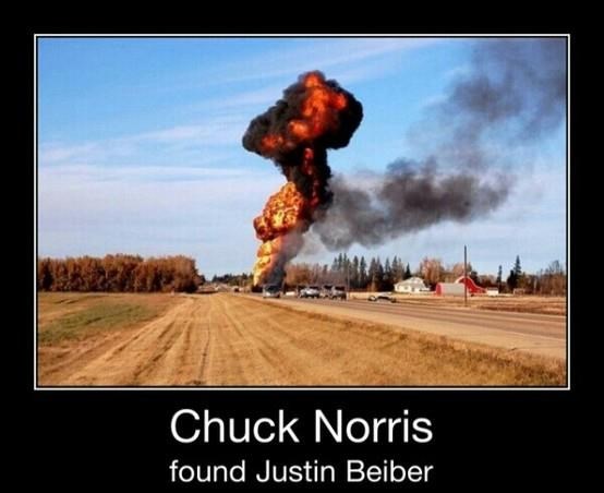 Chuck Norris locirao Justina Biebera