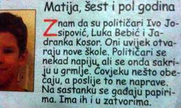 "Političari se nekad napiju, ali se onda sakriju u grmlje"