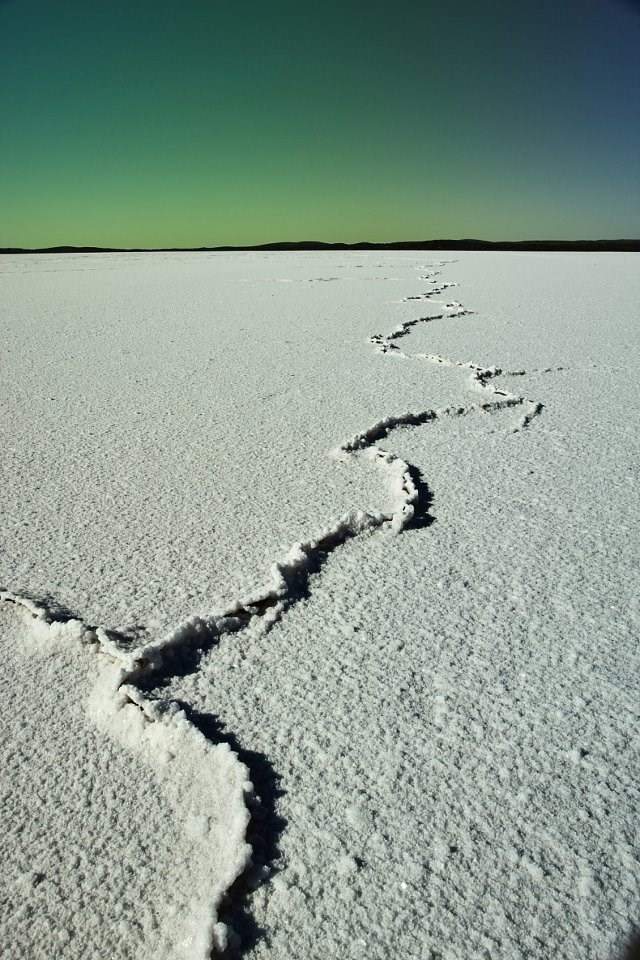 Bajkoviti prizor sa slanog jezera u Australiji