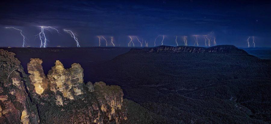 Ples munja nad zelenim obroncima