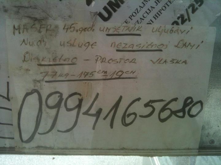 Maser umjetnik uljubavi (45) traži nezasitnu damu