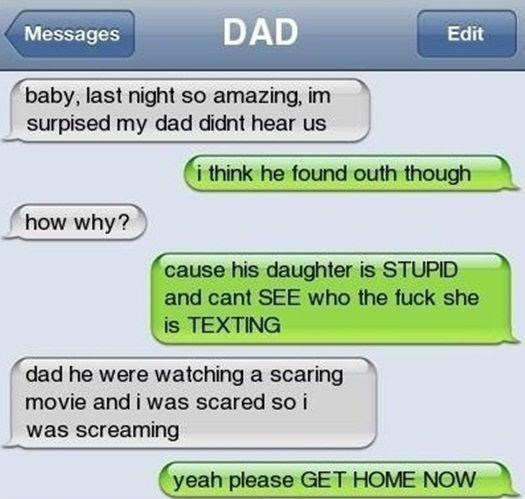 Sreća pa njen tata nije saznao...