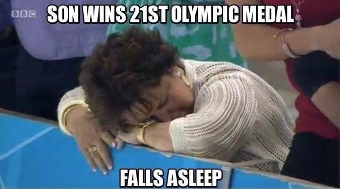 Mama Michael Phelpsa zaspala od dosade na Olimpijskim igrama