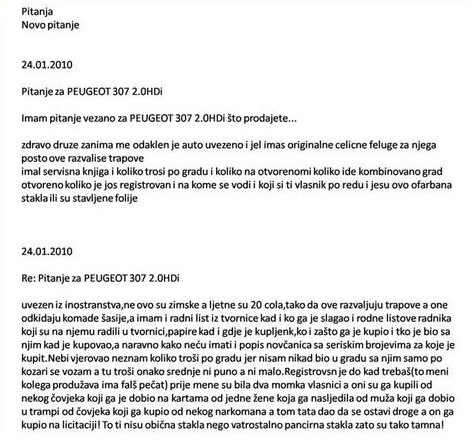 Prodaje auto s "vatrostalno pancirnim staklima"