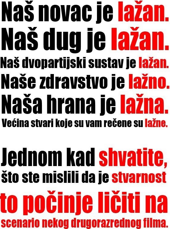 Sve oko mene je fejk...