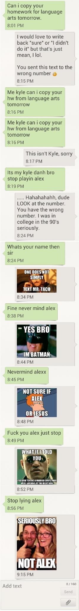 Nemožeš mu objasnit da ima krivi broj...