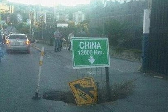 Da je rupetina na cesti malo veća stigo bi direkt do Kine
