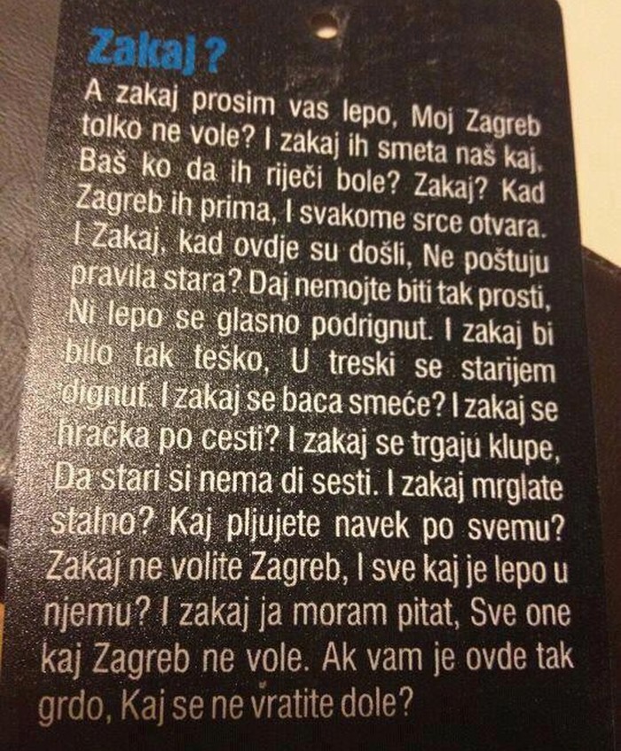 Smeta i tebi kaj?