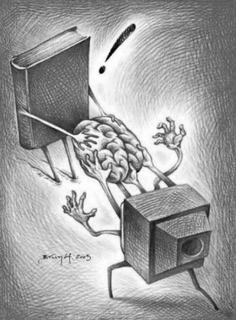 Gube li knjige bitku s TV-om i mozak sa zdravim razumom?