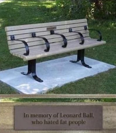 Klupica koja ne prima debeloguze