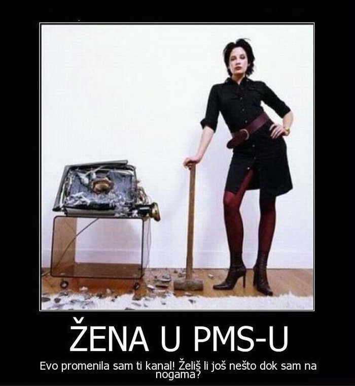 Nikad ne diraj u ženu dok je dere PMS