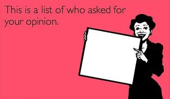 Budale prosipaju misli bez da ih se za mišljenje pita