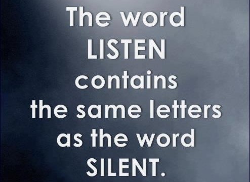 Da bi znao slušati, za početak moraš znati - ušutjeti