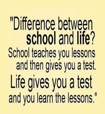 Razlika između škole i života