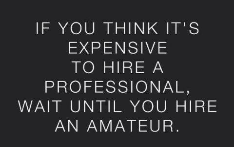 Radi s amaterom da bi shvatio koliko vrijedi profesionalac