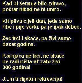 Dijete i rekreacija skraćuju život?