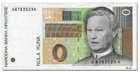 Nula kuna - nova hrvatska novčanica powered by Slavko Linić
