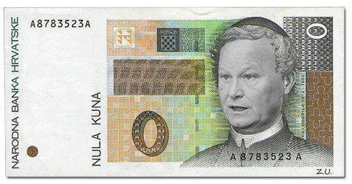 Nula kuna - nova hrvatska novčanica powered by Slavko Linić