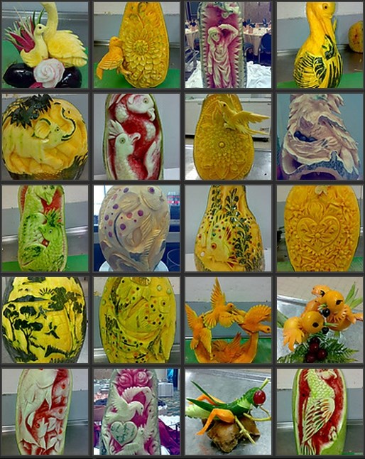 Totalno kul izrezbareno voće