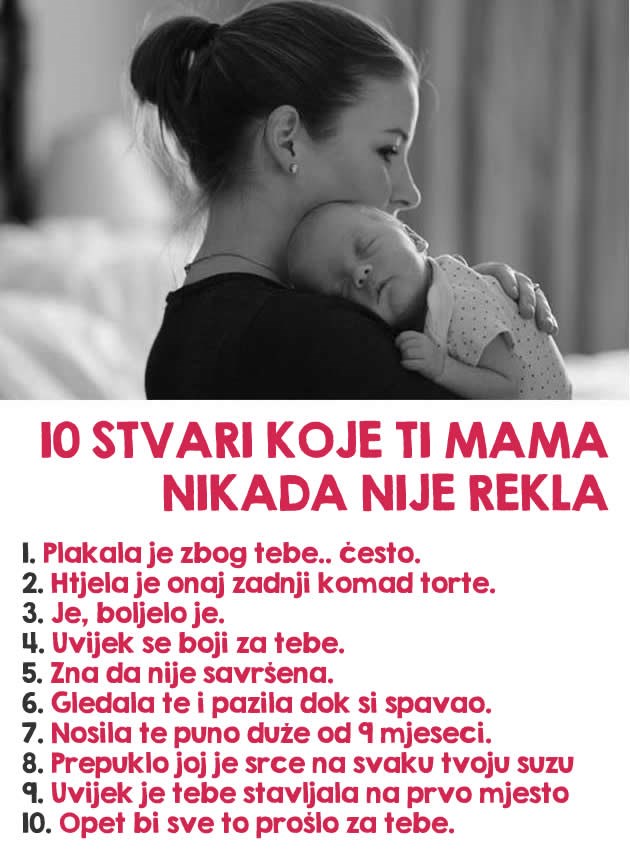 Deset stvari koje mame čuvaju u srcu