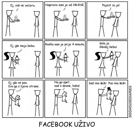 Facebook, kad bi bio uživo
