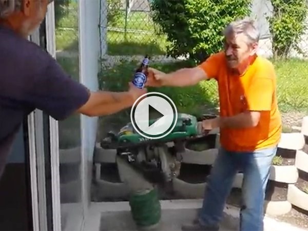 Working Hard? Here’s a beer! (Video)