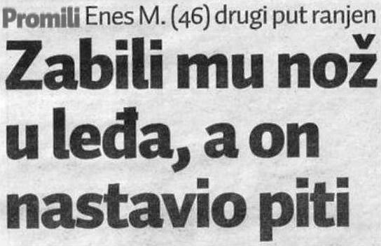 Umrijet ću kad popijem