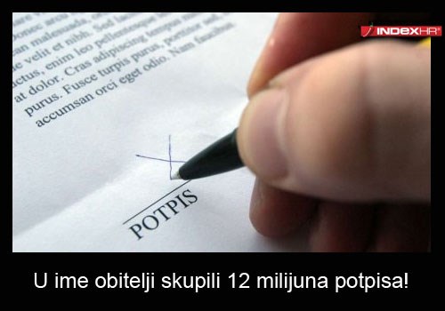 U ime obitelji skupili 12 milijuna potpisa!