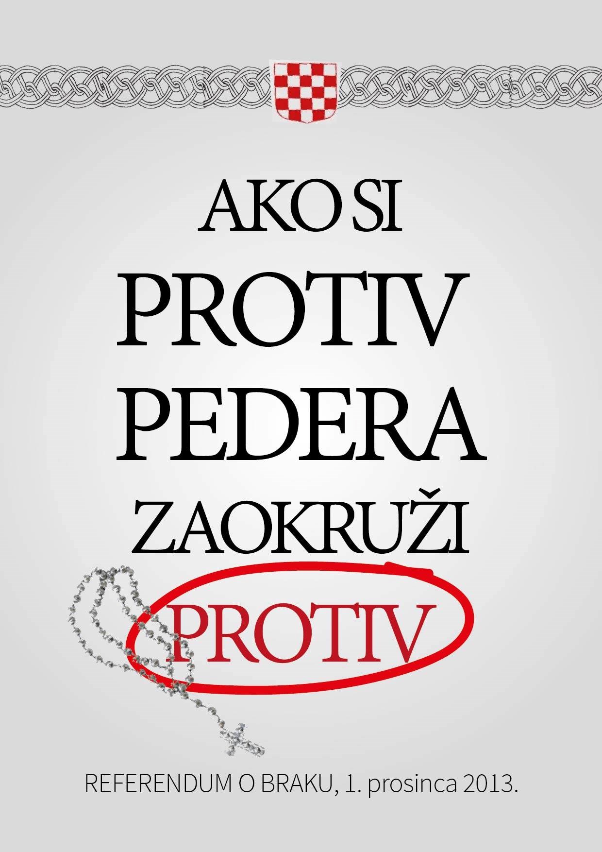 Ako si protiv pedera, zaokruži...