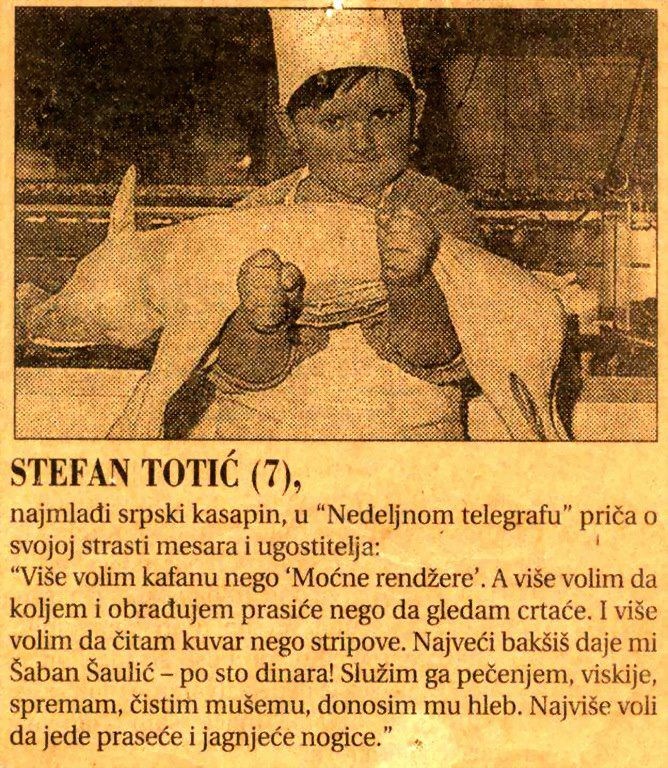 Najmlađi srpski kasapin